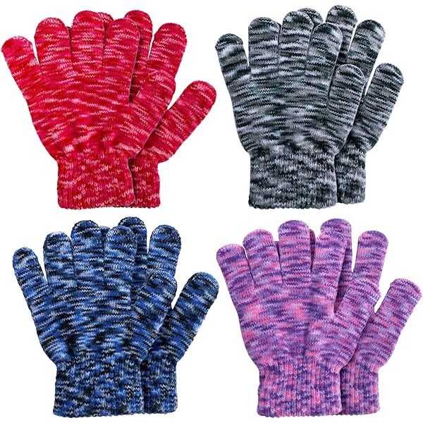 Guanti Senza Dita Per Bambini A Tema Coniglio - In Lana, Colore Rosa, Per Età 6-12 Anni - Foto 5