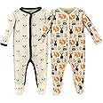 Hudson Baby Cotton Union Suit, 2 Pack