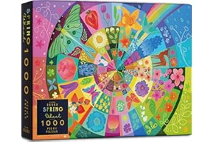 Elena Essex 1000 piece Jigsaw Puzzles for Adults - Spring Wheel, Jigsaw Puzzles for Adults 1000, Adult 1000 Pieces, Cool Spring Summer Flower Puzzle, Size 70x50cm