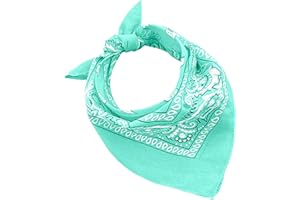 JOPHY & CO. Bandana 100% Cotton 3/5/10 Set for Women Men Children Unisex Plain and/or Paisley Pattern Code A644