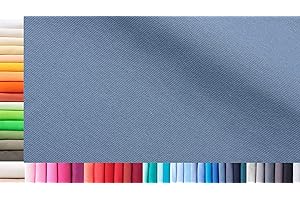 1buy3 Tissu de côtes Jersey XXL au mètre|Double : 75cm de Largeur|Simple : 150cm de Largeur|Couleur : 37 Bleu Pigeon|0,50m de Longueur|96% Coton, 4% élasthanne|Plus de 50 Coloris au Choix|Jersey