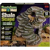 Penn-Plax Reptology Shale Scape Step Ledge &amp; Cave Hideout &ndash; Akvaryumlar ve Teraryumlar i&ccedil;in Dekoratif Re&ccedil;ine &ndash; S&uuml;r&uuml;ngenler, A