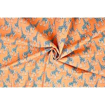 Bullet Printed Liverpool Textured Fabric 4 way Stretch Giraffe