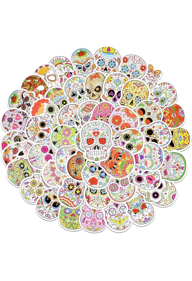 Dia De Los Muertos Pumpkin Costume Sugar Skull Halloween" Sticker