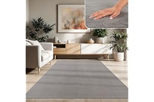‎PACO HOME Paco Home Dywan Do Salonu, Jednokolorowy, Mo¿liwo¶æ Prania, Ró¿ne Kolory I Rozmiary, Rozmiar:, Kolor: Szary