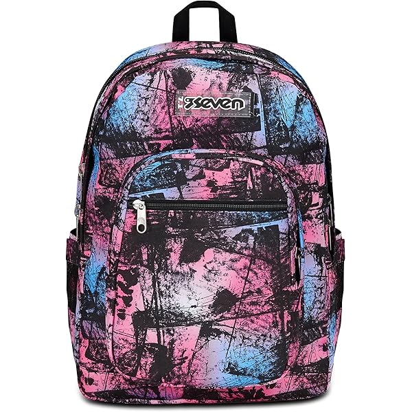 Seven Ziply Doble Compartimento Estuche Escolar Seven ZIPLY - Doble Compartimento, Gomas Para Bolígrafos, Color Morado Estuche