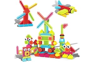 PicassoTiles PTB112 112pcs Setola Forma Blocchi Costruzione Piastrelle Imposta Costruzione Di Apprendimento Giocattolo Impilabile Blocco Educativo, Creativita oltre l'Immaginazione, Ispirazione