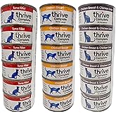 Thrive Cat Food Wet Complete Bundle - 18 Tinned Sets (6 Tuna Fillet, 6 Chicken Breast, 6 Chicken Liver & Breast) 75g Each