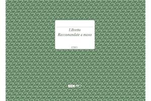 EDIPRO - E2801 - Libretto raccomandate a mano 22 pagine f.to 15x21