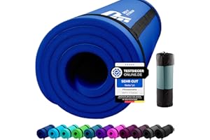 REFIT FITNESS Sportmatte Comfort-Max 190 x 60 x 1.5 cm [PainProtect & SmartCell NBR] Yogamatte rutschfest + Tragegurt - Gymnastikmatte - Matte für Sport Yoga Gymnastik Pilates - Jetzt Farbe wählen