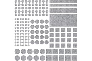 MOICAINY 174 Stück Filzgleiter Selbstklebend,Filzgleiter für Stühle,Stuhl Filzgleiter,Möbelgleiter,Filz für Stühle,Selbstklebende Filzgleiter Selbstklebend Rund,Filzgleiter Set,Filzgleiter Rund,Möbelfilz