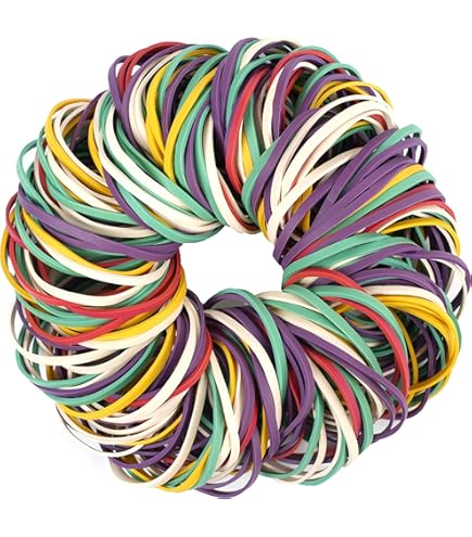 120 Pieces Large Rubber Bands, Colorful Elastic Bands Strong