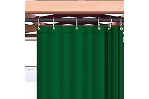 Byour3 Tende da Sole per Esterno con Anelli a Caduta Impermeabili Antimuffa Stoffa Tessuto Lavabile Teli Parasole Laterali Gazebo pergola Tendoni PORTICO (Verde Bosco Qualita' A++, L.150 x 315H)