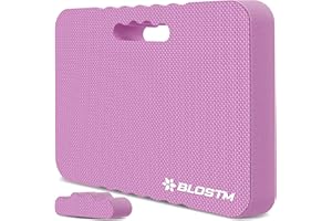 BLOSTM Pink Home & Garden - Almohadilla de rodillas de espuma de alta densidad con 2 texturas, alfombrilla de rodillas de alta calidad para trabajo en casa, jardinería, cuidado del bebé, yoga y más,