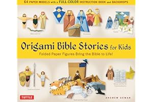 Origami Bible Stories for Kids Kit: Paper Figures and 9 Stories Bring the Bible to Life! [Everything you need is in this box! Full-color book with easy instructions, plus 64 patterned folding sheets]