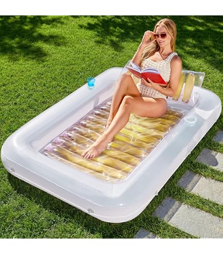 Kidsjoy Bouée Gonflable pour Adultes, Chaise Longue de Piscine Flottante en Forme de Tampon, Charge Max 300 Lb, Radeau de Piscine en PVC Épaissi Kidsjoy Bouée Gonflable pour Adultes, Chaise Longue de Piscine Flottante en Forme de Tampon, Charge Max 300 Lb, Radeau de Piscine en PVC Épaissi