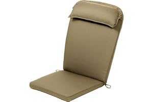 ‎PLANT THEATRE Plant Theatre Adirondack Luxus Hochlehner Kissen mit Kopfkissen in warmem Beige