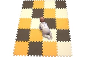 YIMINYUER® 20 Piezas (30cmx30cmx1cm Cada Pieza), Infantiles Alfombrillas para Puzzles, Bebés Alfombras Puzzles y Juegos, Niños Alfombra Puzzle Bebe R02R06R10G301020