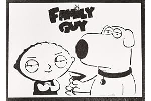 moreno-mata Authentique Graffiti Fait a la Main Les Griffin Series TV Poster Affiche Handmade Decoration Murale Salon Chambre Cadeau Homme et Femme