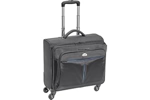 ‎PEDEA PEDEA Business Trolley Premium Plus Laptop-Rollkoffer bis 17,3 Zoll (43,9 cm) mit Übernachtungsfach, schwarz