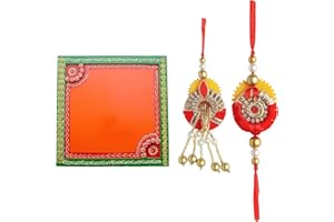 ‎ADITRI CREATION Aditri Creation Decorative Pooja Thali Plate Platter Wooden Puja Thali with Essential Pooja Articles for Aarti Pooja Rituals Festival New Year Decorations & Home Decor Gifting (Size:- 10")(Orange)