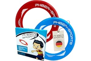 Frisbee-ringar – 2-pack premium lätta kastringar – lätt att fånga | 80 % lättare än vanliga frisbee-skivor – perfekt flygbana – perfekt för barn och vuxna
