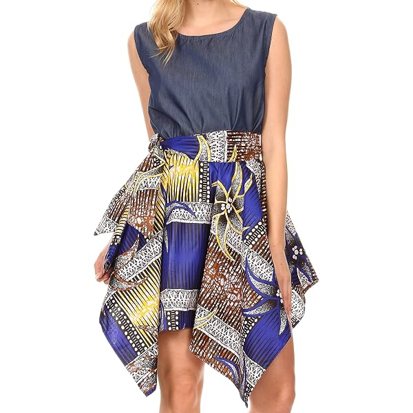 Phagun Green Tribal African Kaftan Dress - Midi Length, Long Sleeve, Beach Coverup Or Loungewear - View #9
