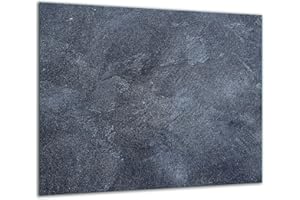 TMK ARTDEKO TMK - Copri piano cottura induzione 60x52 cm copertura per piano cottura in vetroceramica 1 pezzi universale per piastre di cottura paraspruzzi tagliere in vetro temprato come decorazione Ardesia