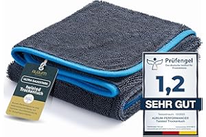 ‎AURUM-PERFORMANCE Aurum-Performance® Auto Trockentuch extrem saugstark & lackschonend - KFZ Autopflege Microfasertuch 100% fusselfrei & waschbar - Auto Mikrofasertücher, Microfaser-Tuch 90x60 cm