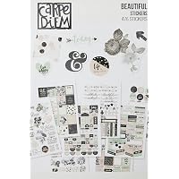 Lot De 12 Feuilles D'Autocollants Simple Stories – Format A5 (21x14 Cm), 543 Autocollants Multicolores Pour Planificateur Et Scrapbooking