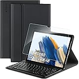 CACOE Tangentbordsfodral kompatibelt med Samsung Galaxy Tab A8 10,5 2021 SM-T200 SM-T205 med, tangentbord magnetisk trådlös b
