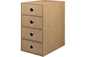‎RÖSSLER Rössler SOHO Paper Drawer Box, Office Organiser Desk, Drawer Organiser, Office Accessories & Office Supplies, Desk Organiser Box, 18 x 25 x 32 cm, Pack of 1, Colour: Hazelnut
