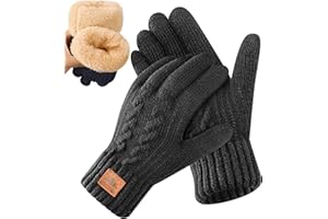 Bobelle Wear Alpaka Handschuhe Herren Damen, Winterhandschuhe Wollhandschuhe Touchscreen Warme Fleece Strickhandschuhe für Outdoor Sport
