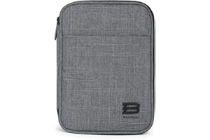Bagsmart torba elektroniczna, podwójna warstwa, torba podróżna na kabel, ładowarka, adapter, powerbank, iPad Mini / tablet o przekątnej ekranu 17,9 cm, pamięć USB, karty SD, szary (szary) - BM0200069A008-FDE