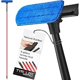 Tyroler Lavavetri Telescopico Professionale Con Asta a 5 Parti 30-205 cm | | 2 in 1 Tergivetro in Gomma 100% | Durata e Prote