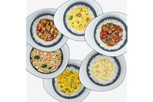 LUNCH4YOU Fertiggerichte – frisch zubereitet und gekühlt geliefert | Hausgemachtes Fertigessen, gesunde Mahlzeit & schnelles Essen für die Mikrowelle | 6 x 500g – (Asian Style Box)