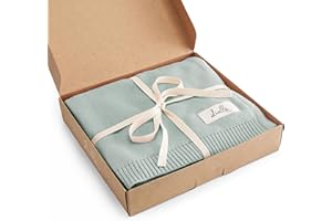 Livella | Babydecke aus 100% Bio-Baumwolle in Mintgrün | Premium Strickdecke samt weich & atmungsaktiv | Ideal für zarte Babyhaut mit Oeko-TEX Standard 100 und GOTS Zertifizierung