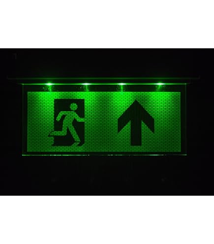 Notbeleuchtung Schild LED Fluchtwegleuchte Notleuchte Notausgang ↓↑ ← → ↙↘ WC