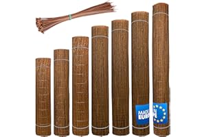 Wicker garden Weidenmatte 180 x 300 cm - natürlicher Sichtschutz für Garten, Balkon und Terrasse, Sichtschutzzaun in 60 Größen, Sichtschutzmatte Gartenzaun - Windschutz & Sonnenschutz
