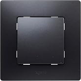 LEGRAND Push button 6A, Nilo&eacute; Monobloc, Complete with Frame, Black, 396491 | Push button 6A, Nilo&eacute; Monobloc range, Complete m