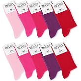 Mat &amp; Vic's Cotton Socks, 5 or 10 Pairs, 35-38, 39-42, 43-46, 47-50 | Men's and Women's Socks, Breathable Dress Socks, Seamle