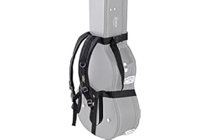 ORTEGA GUITARS Ortega padded Back Pack Strap - for Moulded Cases and Gig Bags - NO Hardcase (OBPS), Black, One Size