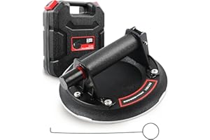 STEEIRO 8" Heavy Duty Suction Cups,Heavy Duty Hand-held Vacuum Lifter, for Granite Lifting&Window Glass Lifting Replacement
