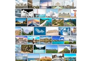 Bear and Bee 64 Postcards - Famous Places & Iconic Landmarks Postcard Postcrossing