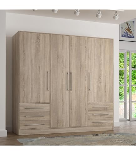 Armoire 1 Porte Style Industriel Akay L40cm Motif Géométrique Blanc Et Bois Foncé | Leroy Merlin