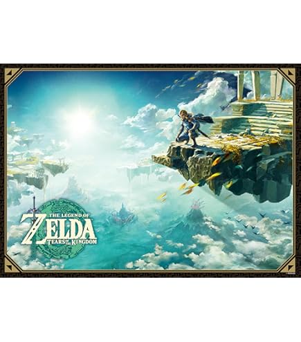 MayDee Vintage Notebook - Zelda Tears Of The Kingdom Design | PU Leder Cover Mit 160 Seiten Craft Paper