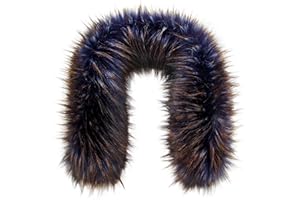 Futrzane Classic Pelliccia per Cappuccio - Collo in Pelliccia Sintetica di Pelo