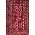 Amma Carpets Handmade Hand Knotted Woolen Carpet Red 4x6 feet Luxury & Traditional?