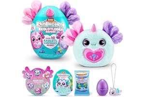 Rainbocorns -SERIA SPARKLE HEART SURPRISE 1-AXOLOTLCORN NIESPODZIANKA Zielony aksolotl