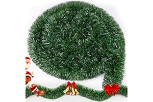 SYNERIX Weihnachtsdeko Tannengirlande Künstlich Wie Echt 10M - Künstliche Tannengirlande Spritzguss, Perfekt für Weihnachtsdeko Aussen Innen Outdoor Außen Tür Draußen Baum Haustür Treppengeländer Türrahmen